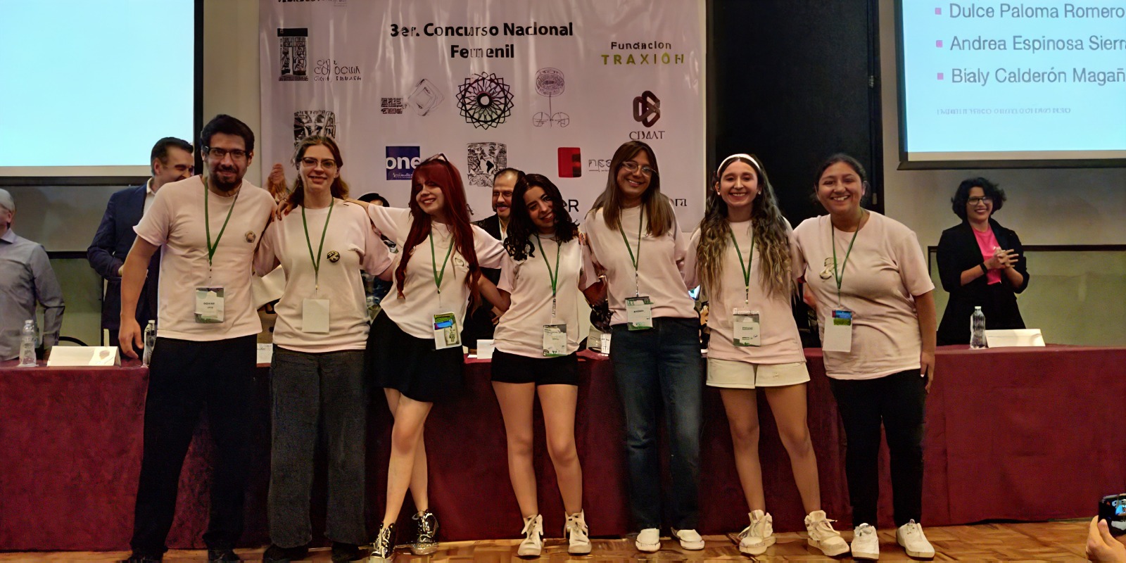 Miguel, Ana (Oro), Paulina (Mención honorífica), Bialy (bronce), Andrea, Paloma (Plata), Adriana